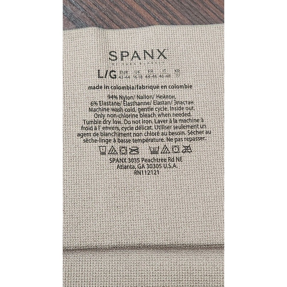 Nwt SPANX Look at Me Now Seamless Olive Green Leopard Print Leggings Sz: L - Picture 6 of 9